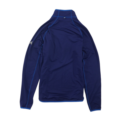 Navy Solid 1/4 Zip Pullover