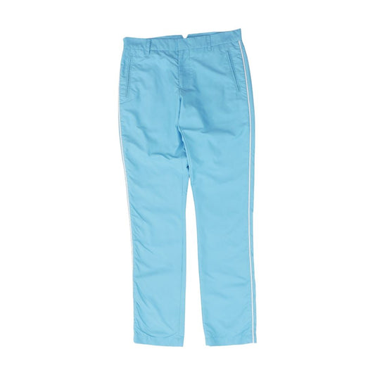 Blue Solid Active Pants