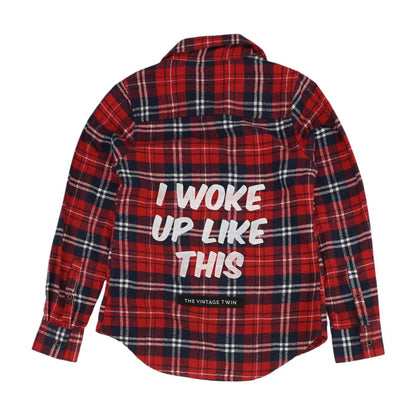 Multi Plaid Button Down
