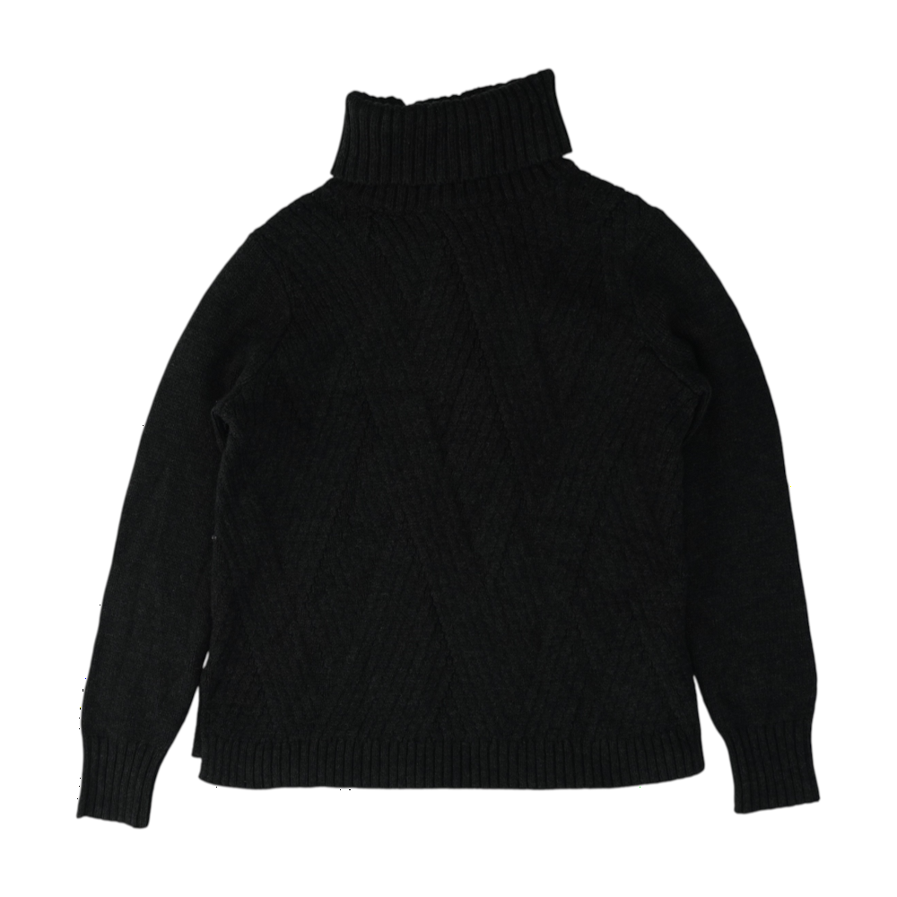 Charcoal Solid Pullover Sweater