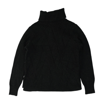 Charcoal Solid Pullover Sweater