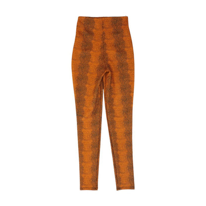 Orange Animal Print Leggings