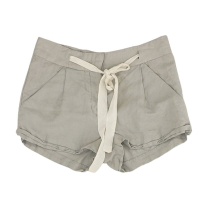 Gray Solid Shorts
