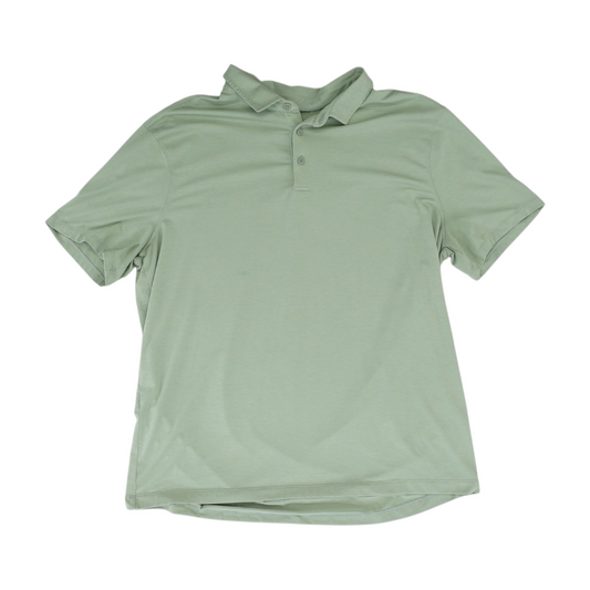 Green Solid Short Sleeve Polo
