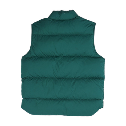 Green Solid Casual Vest