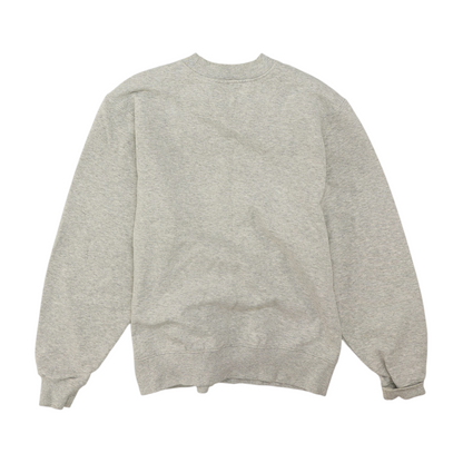 Gray Solid Sweatshirt Pullover
