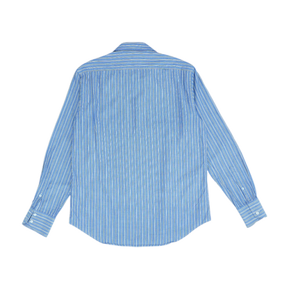 Blue Striped Long Sleeve Button Down