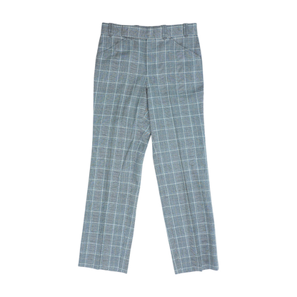 Brown Houndstooth Regular Pants