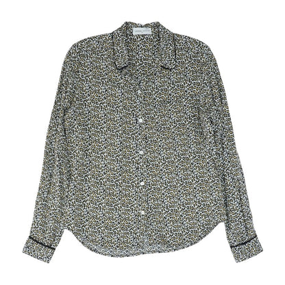 Ivory Animal Print Button Down