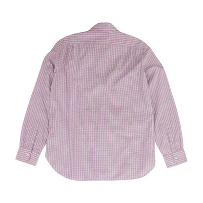 Purple Check Long Sleeve Button Down