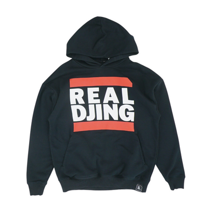 Black Graphic Hoodie Pullover