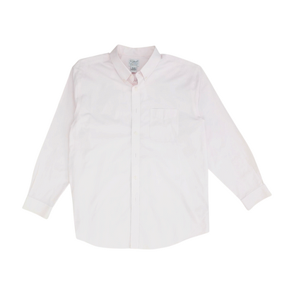 Pink Solid Long Sleeve Button Down