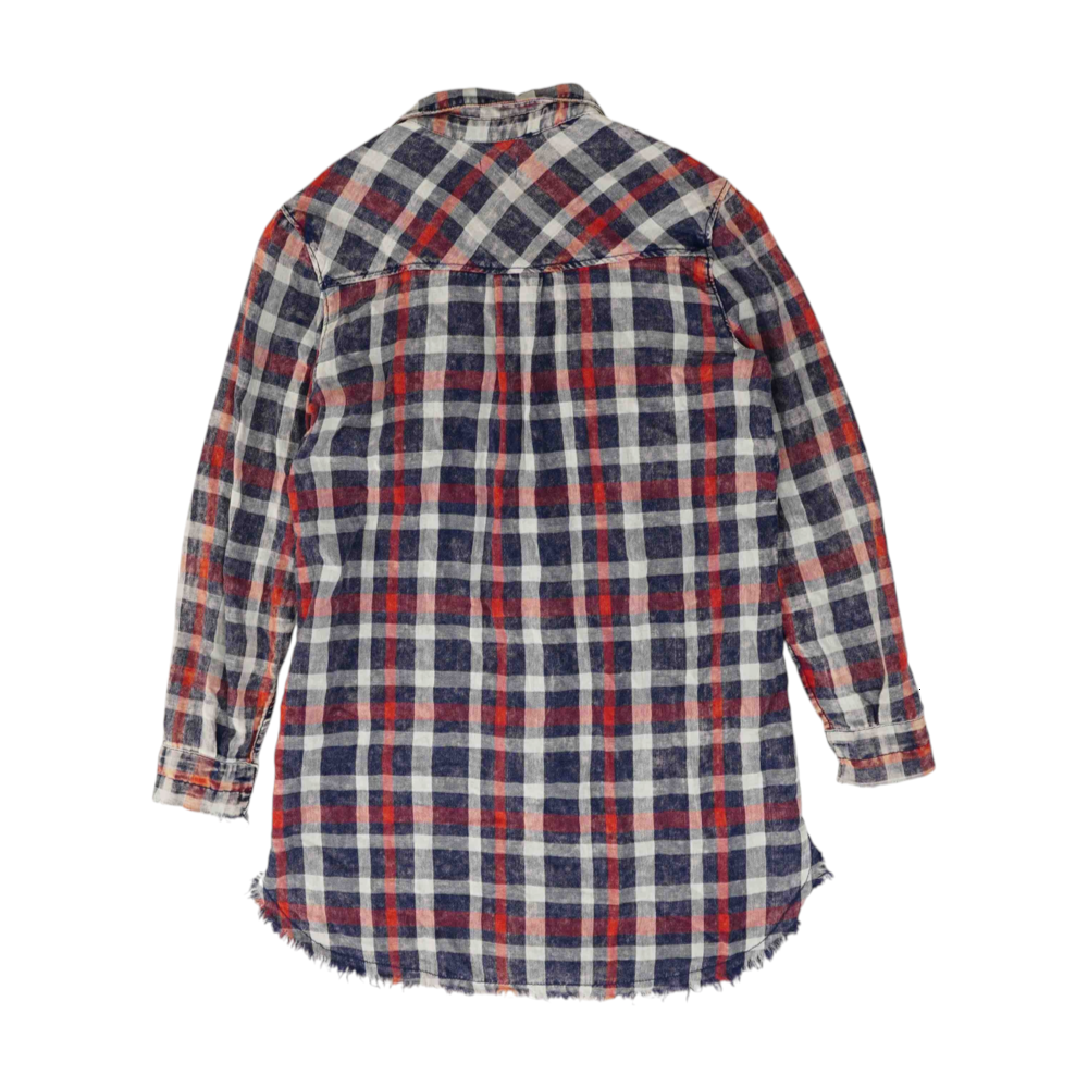 Sneak Peak Navy Plaid Mini Dress – Image 2
