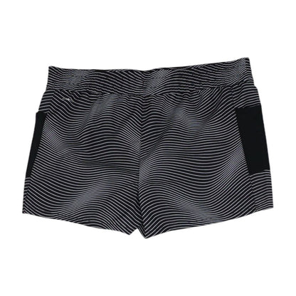 Black Striped Active Shorts