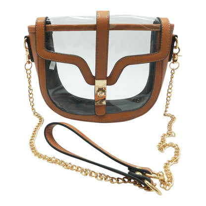 Brown Transparent Stadium Bag