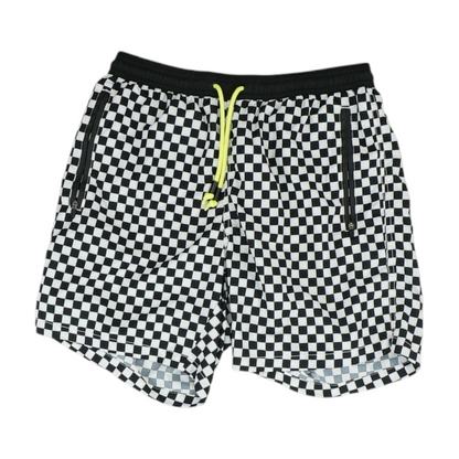 Black Check Swim Bottom