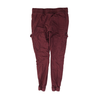 Burgundy Tapered Pants
