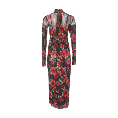 Black Floral Maxi Dress