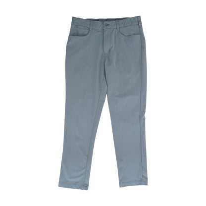 Gray Solid Chino Pants
