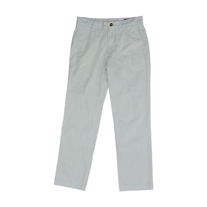 White Solid Dress Pants