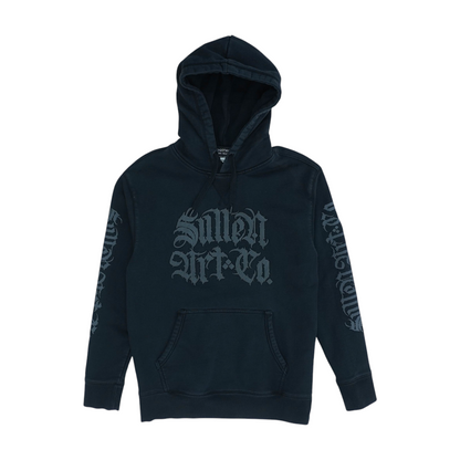 Black Solid Hoodie Pullover