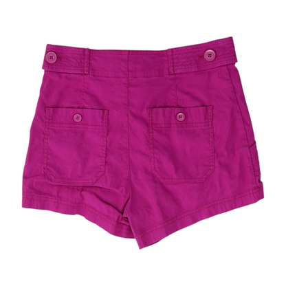 Pink Solid Chino Shorts