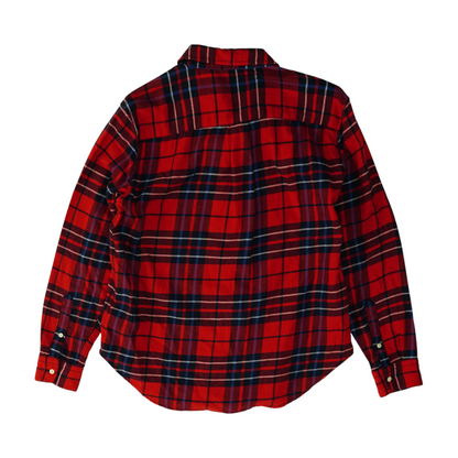 Red Plaid Flannel Button Down