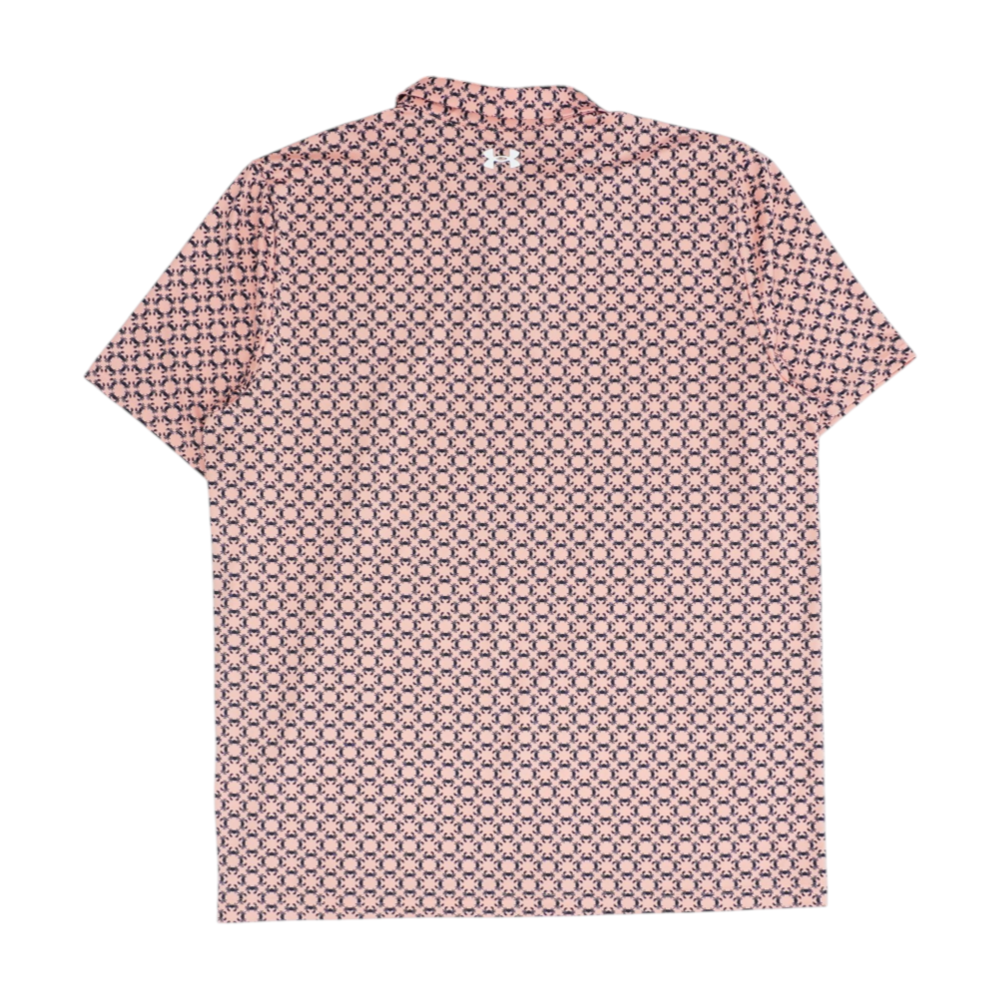 Pink Tall Print Short Sleeve Polo