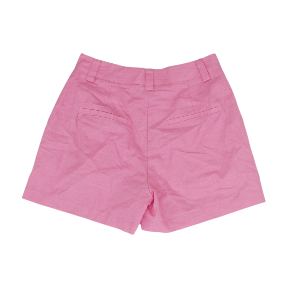 Pink Solid Chino Shorts