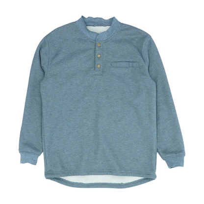 Gray Solid 1/4 Zip Pullover