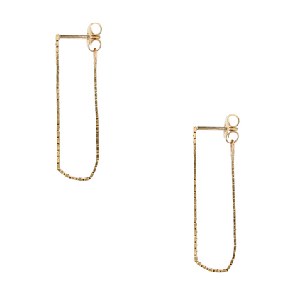 14K Yellow Gold Drop Earrings