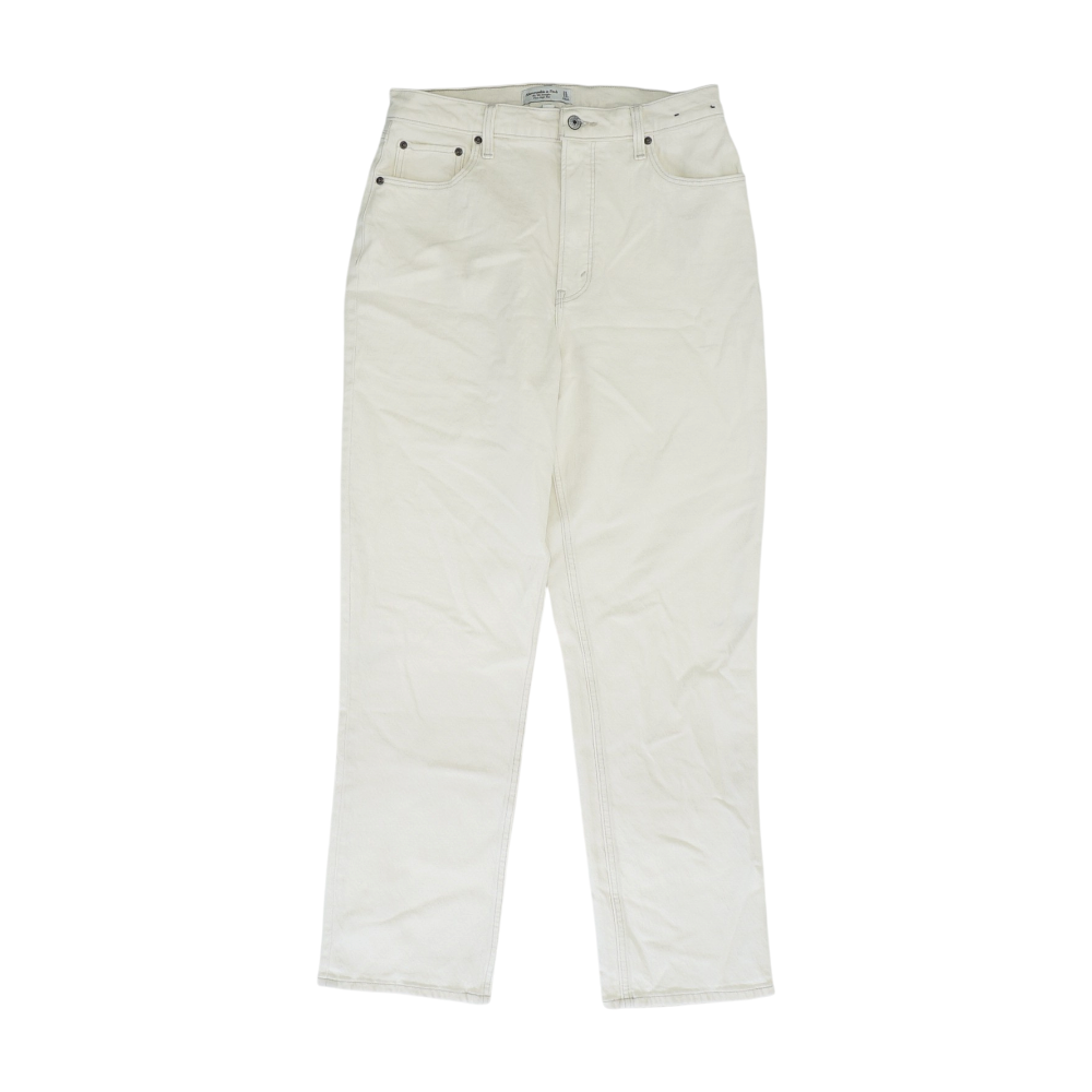 Cream Straight Jeans