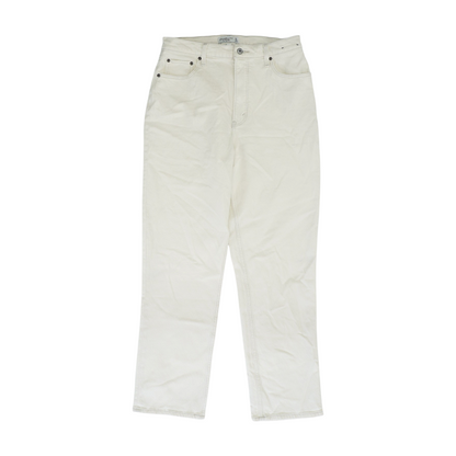 Cream Straight Jeans