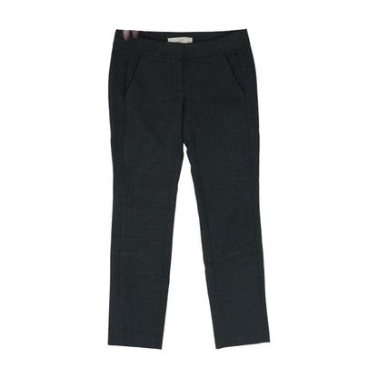 Gray Solid Dress Pants