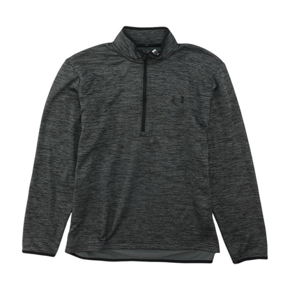 Gray Solid 1/4 Zip Pullover