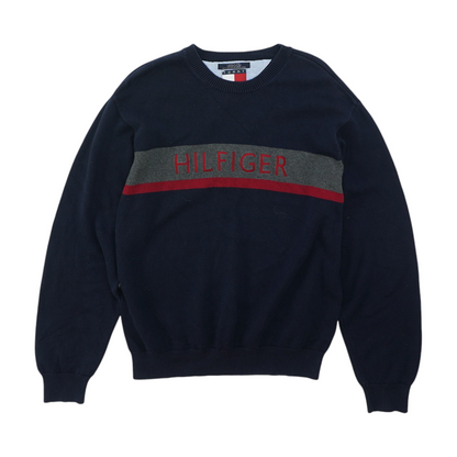 Navy Solid Pullover Sweater