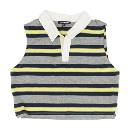 Gray Striped Blouse