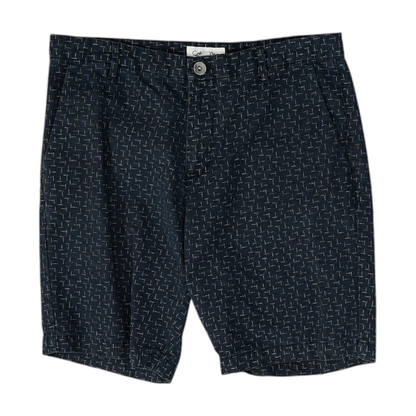 Navy Print Chino Shorts