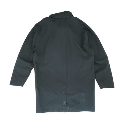 Black Solid Rain Jacket
