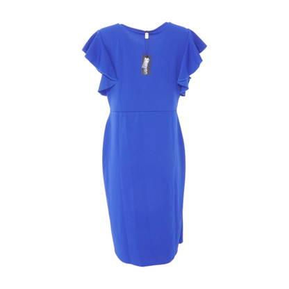 Blue Plus Size Midi Dress
