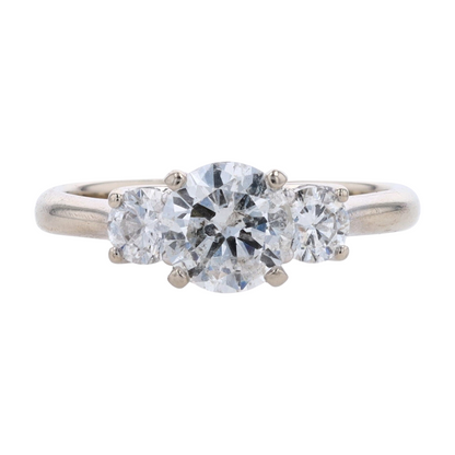1 3/4 ctw 14K White Gold Diamond Engagement Ring