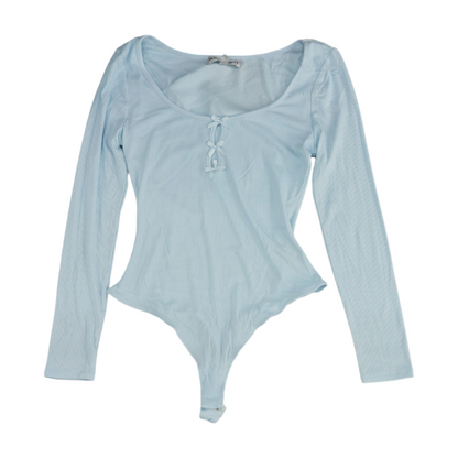 Blue Bodysuit Blouse