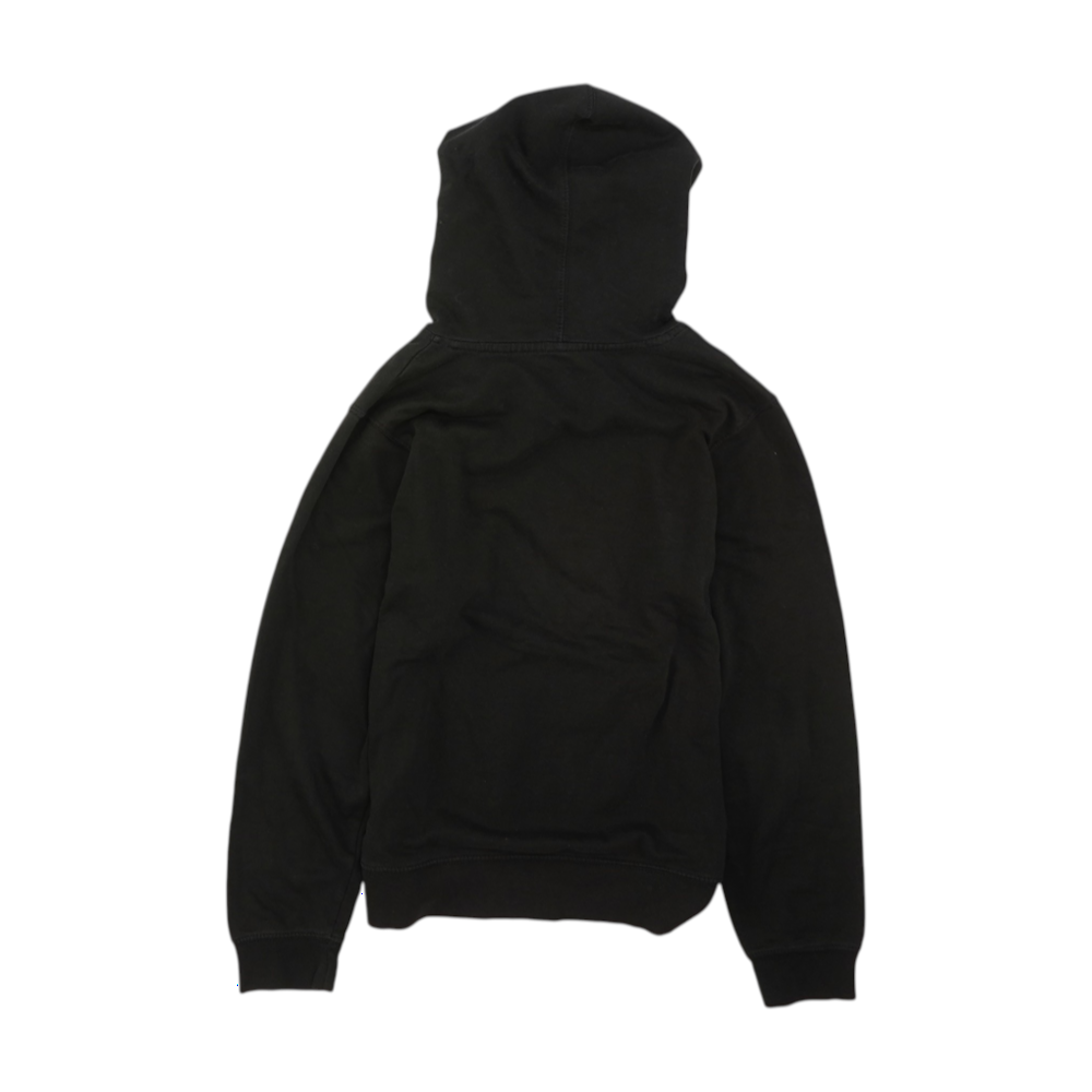 Black Solid Hoodie Pullover