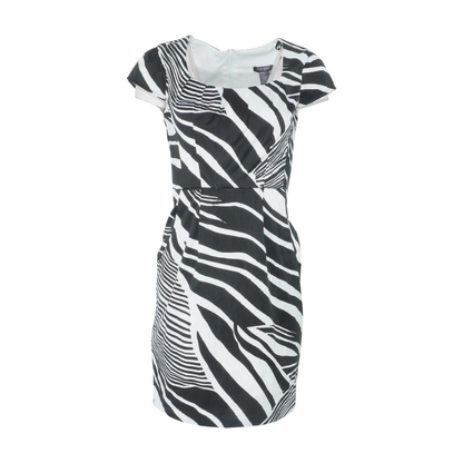 Black Animal Print Mini Dress