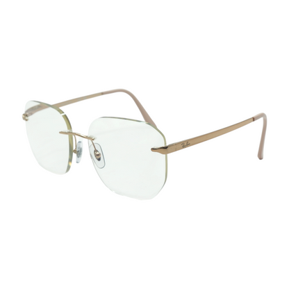 Rose Gold RB 6535L Oversized Prescription Eyewear