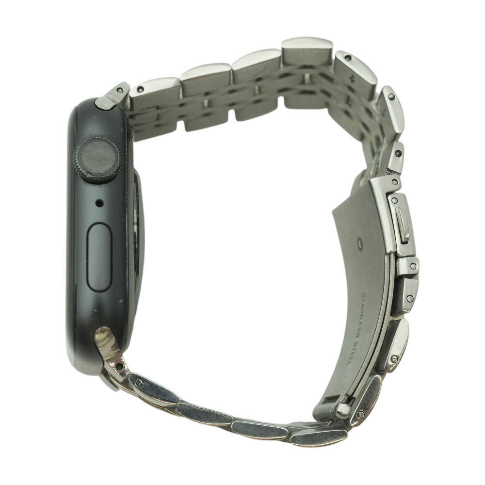 44mm Series 6 Space Gray Smartwatch Silver Band Small