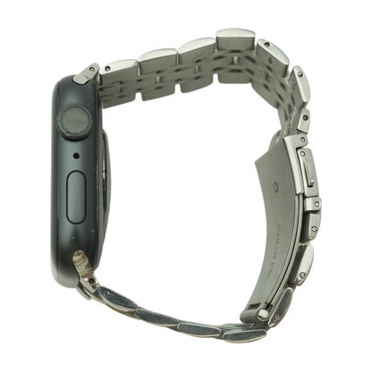 44mm Series 6 Space Gray Smartwatch Silver Band Small