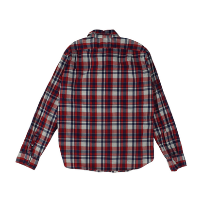 Red Check Long Sleeve Button Down