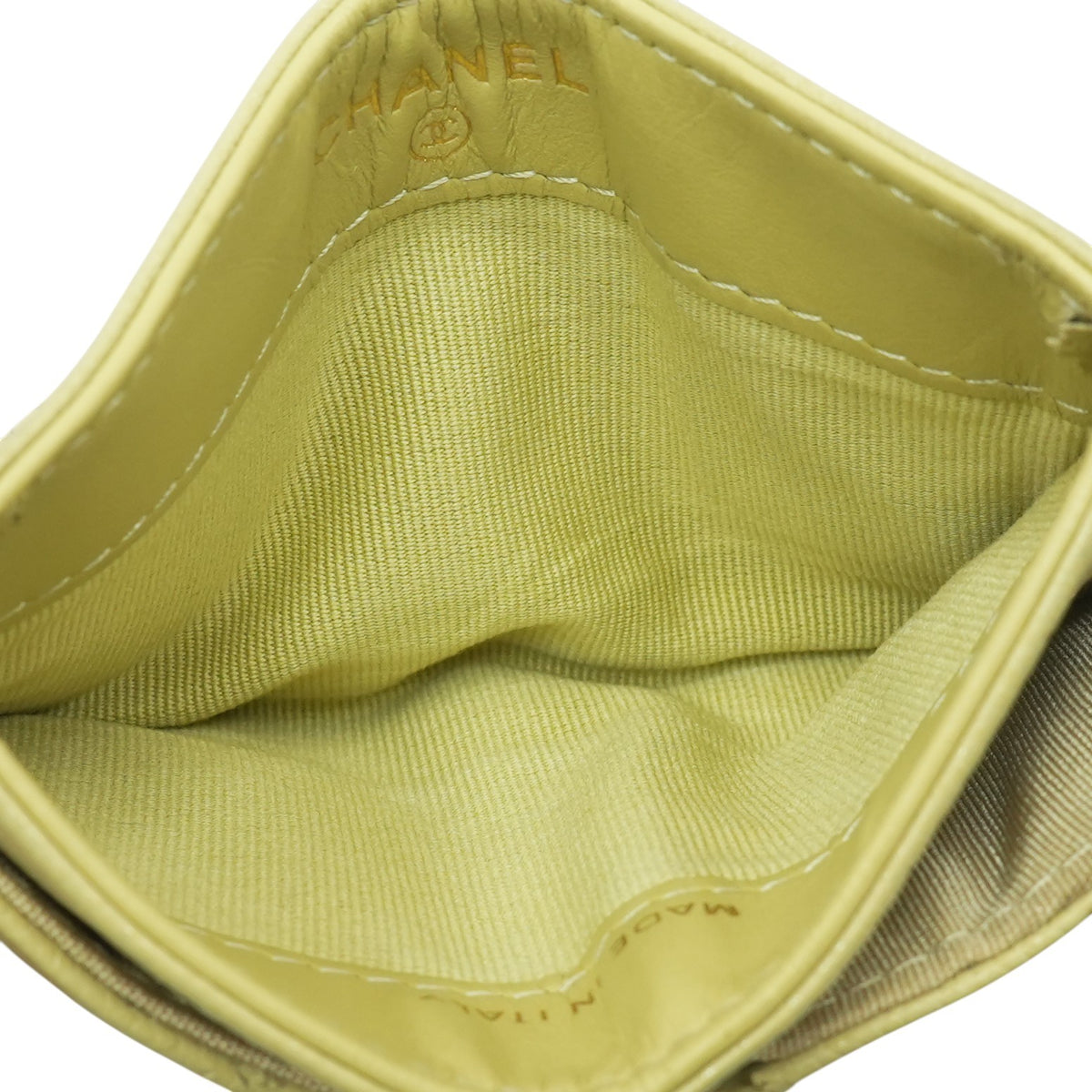 Boy Card Case in Green Leather