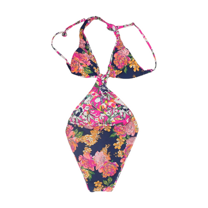 Pink Floral One-Piece
